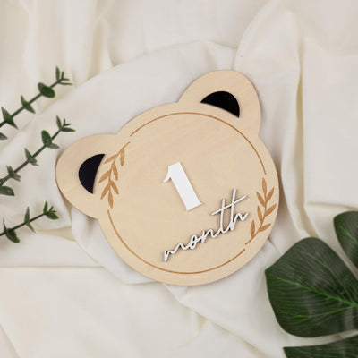 Bear Milestone For Baby, Bear Milestone Cards For Baby, Bear Milestone Markers, Newborn Announcement, Baby Milestone Marker, Baby Gift