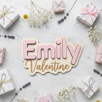 Custom Baby Name Sign, Personalized Baby Name Sign, Custom Baby Name Plaque, Nursery Name Sign, Baby Girl Room Decor, Newborn Name Sign