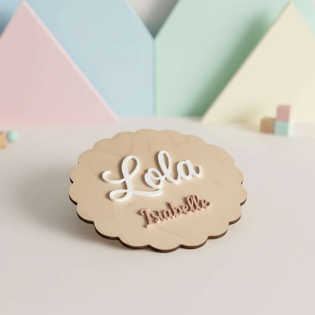 Personalized Baby Name Sign, Wooden Nursery Name Plaque, Sign for Hospital, Baby Name Reveal