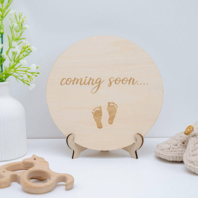 Wooden Pregnancy Announcement Sign, Baby Reveal Announcement, Coming Soon Sign, Baby Announcement Sign, Baby Announcement,Expecting Mom Gift