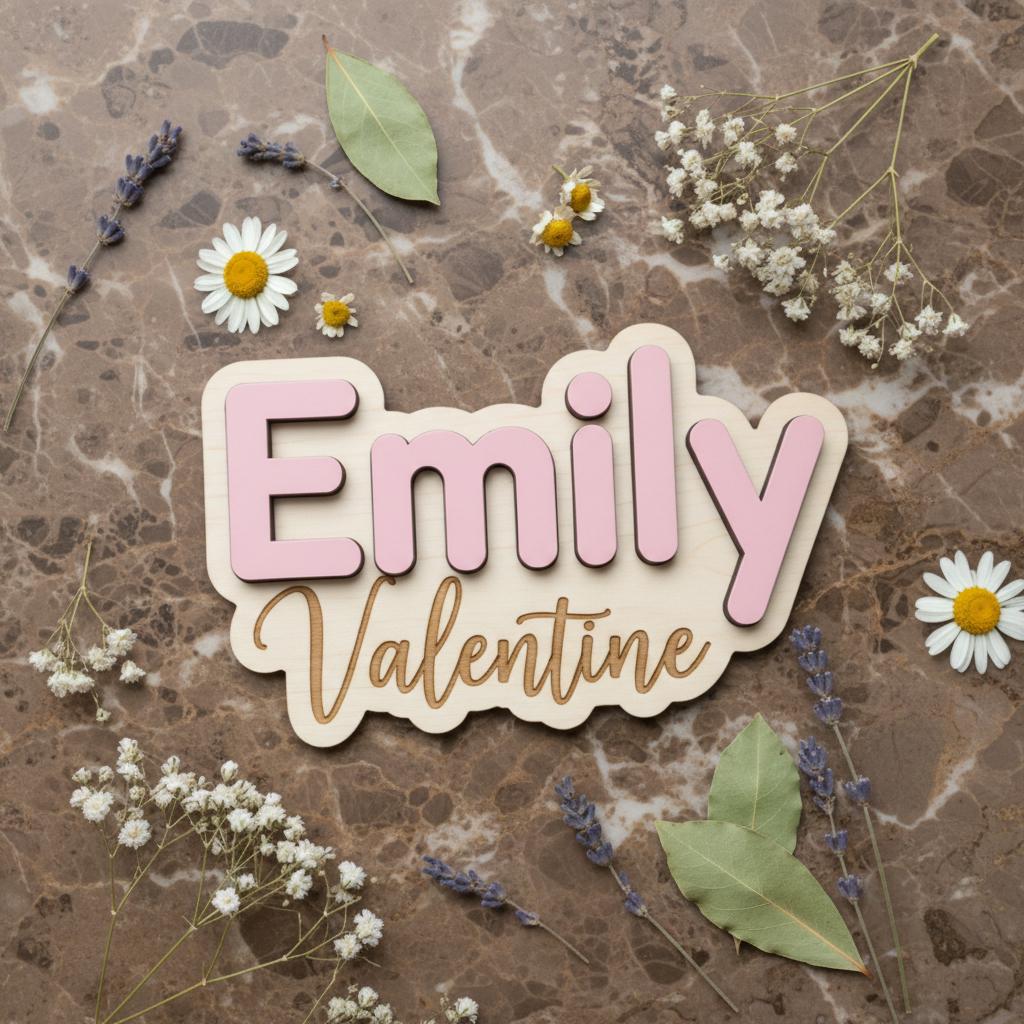 Custom Baby Name Sign, Personalized Baby Name Sign, Custom Baby Name Plaque, Nursery Name Sign, Baby Girl Room Decor, Newborn Name Sign