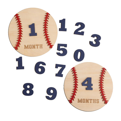 Baseball Baby Milestone Discs, Monthly Milestone Discs for Baby Photos, Monthly Milestone Markers, Baby Monthly Milestones, Gift for Newborn
