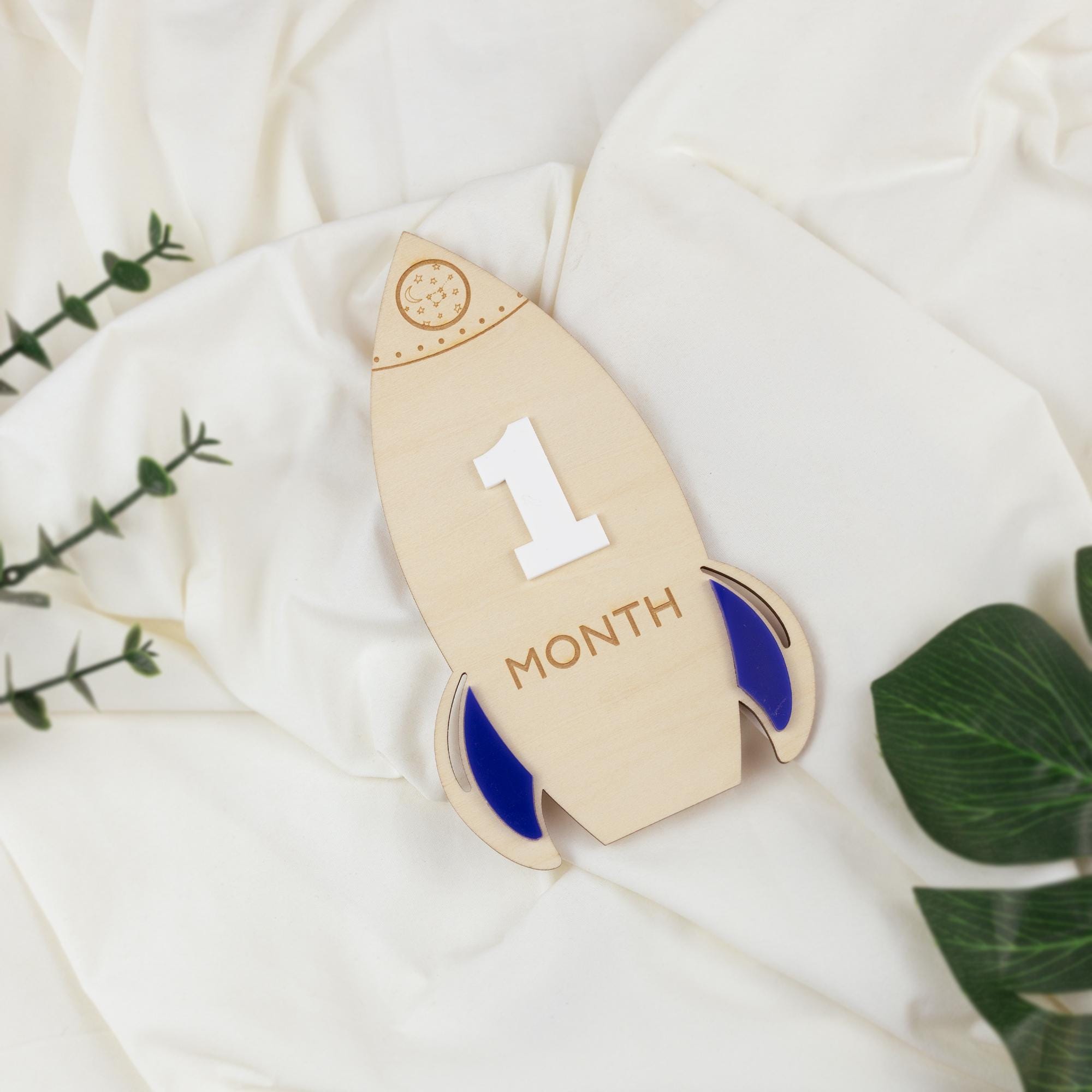 Wooden Rocket Baby Boy Milestone, Galaxy Baby Shower, Space Theme Baby Shower, Baby Sign, Nursery Decor, Boho Baby Milestone,Baby Photo Prop