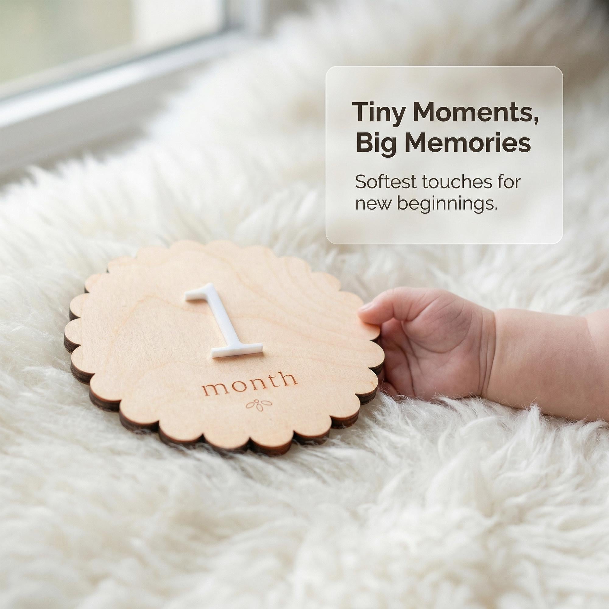 Baby Milestone Discs Wooden Monthly Milestone Sign Baby Month Markers Newborn Photo Prop First Year Baby Photo Props Baby Milestone Photo