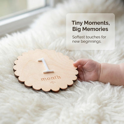 Baby Milestone Discs Wooden Monthly Milestone Sign Baby Month Markers Newborn Photo Prop First Year Baby Photo Props Baby Milestone Photo