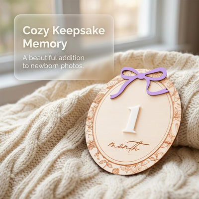 Baby Milestone Discs Wooden Monthly Milestone Sign Baby Month Markers Newborn Photo Prop First Year Baby Gift Baby Milestone Set