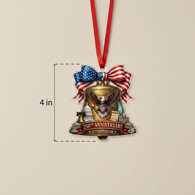 Semiquincentennial Gift 2026 USA 250th Anniversary Acrylic Ornament Liberty Bell Patriotic Decor Eagle History Souvenir