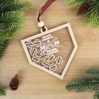 Personalized Baseball Team Ornament, Sports Christmas Ornament, Baseball Gifts For Coach, Baseball Ornament, Baseball Gifts For Players