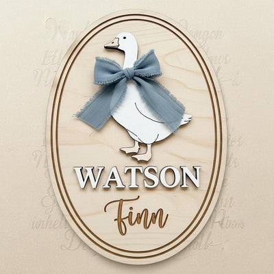 Personalized Baby Name Wood Sign, Hello World Nursery Decor