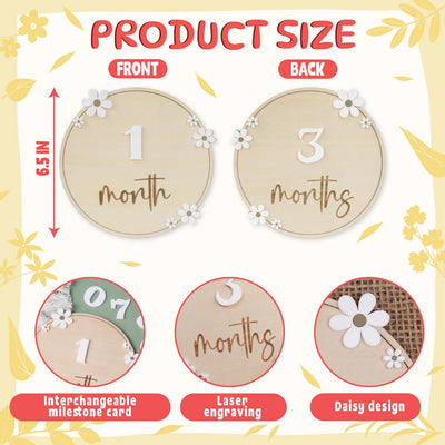 Baby Monthly Milestone Sign, Baby Photo Prop, Baby Girl Month Milestone, Monthly Milestone Photo, Monthly Milestone Sign, Milestone Marker