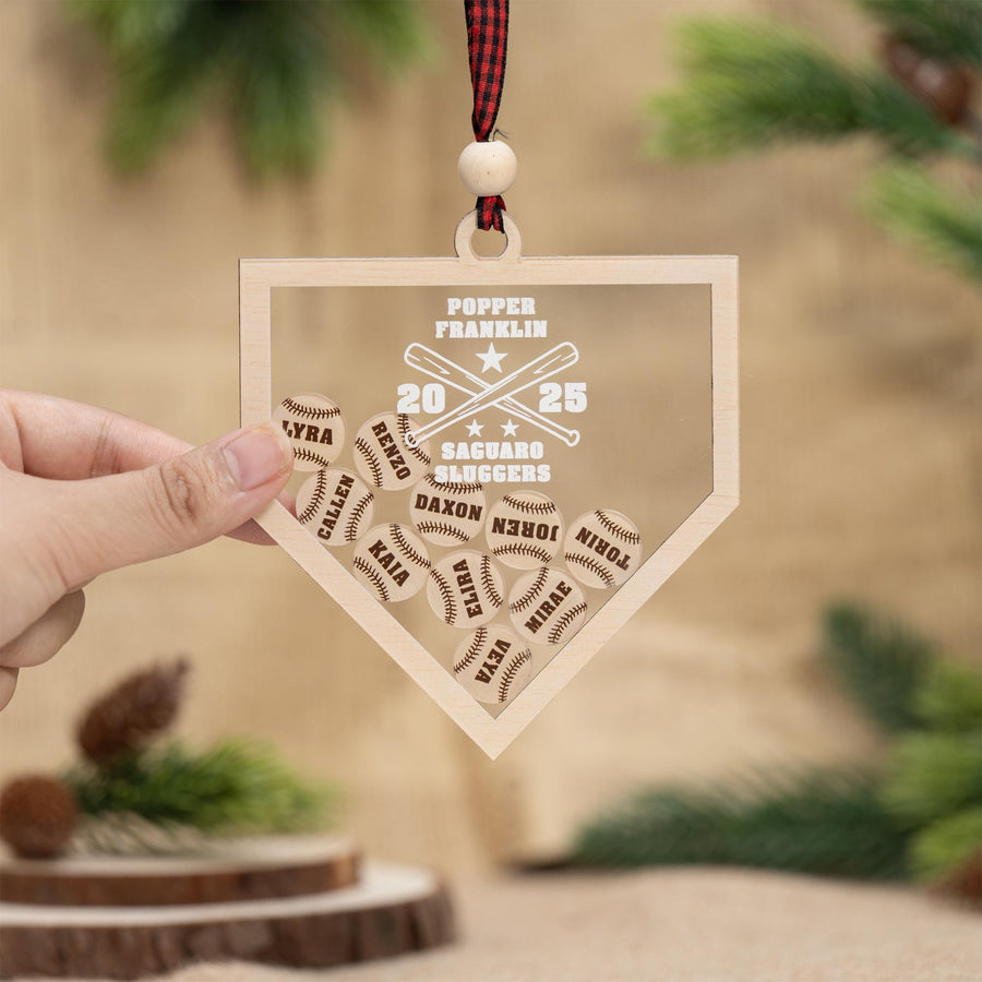 Personalized Baseball Team Ornament, Sports Christmas Ornament, Baseball Gifts For Coach, Baseball Ornament, Baseball Gifts For Players