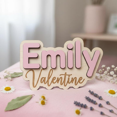 Custom Baby Name Sign, Personalized Baby Name Sign, Custom Baby Name Plaque, Nursery Name Sign, Baby Girl Room Decor, Newborn Name Sign