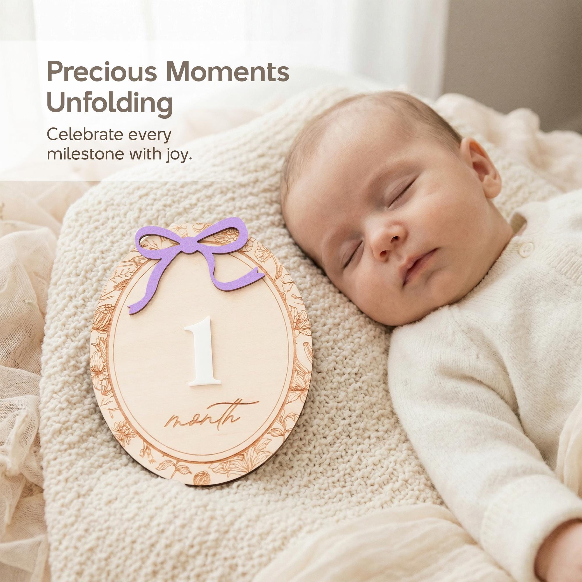 Baby Milestone Discs Wooden Monthly Milestone Sign Baby Month Markers Newborn Photo Prop First Year Baby Gift Baby Milestone Set