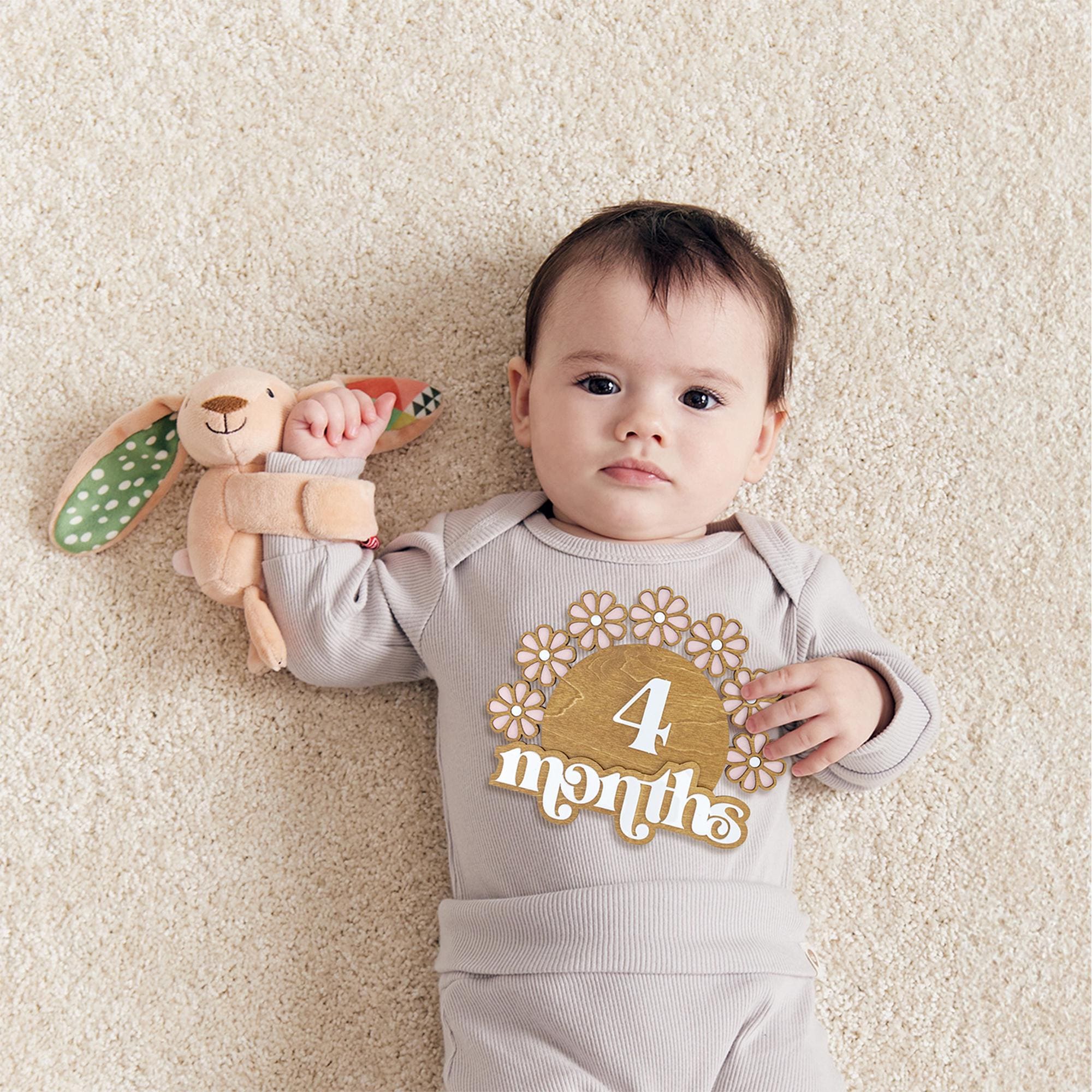 Wooden Baby Milestone Set, Daisy Milestone, Newborn Photo Prop Girl, Monthly Milestones Photo Props, Weekly Newborn, Boho Baby Milestone