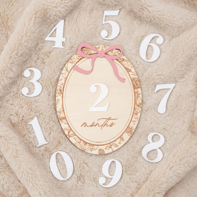 Baby Milestone Discs Wooden Monthly Milestone Sign Baby Month Markers Newborn Photo Prop First Year Baby Gift Baby Milestone Set