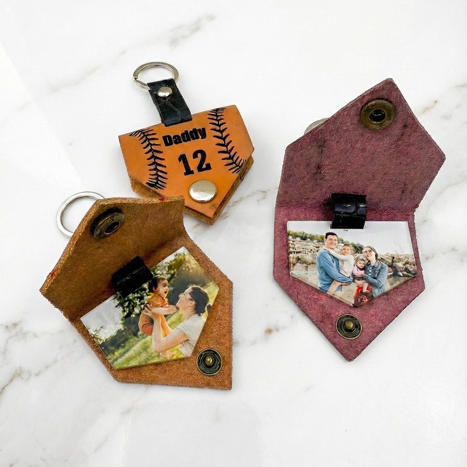 Personalized Baseball Photo Keychain, Baseball Team Gifts