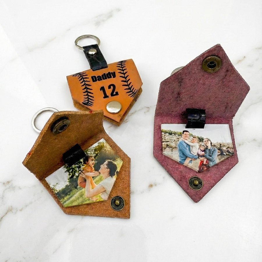 Personalized Baseball Photo Keychain, Baseball Team Gifts