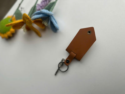 Custom Photo Leather Keychain With Hidden Picture Inside, Meaningful Gift For Dad Mom