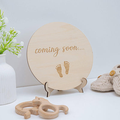 Wooden Pregnancy Announcement Sign, Baby Reveal Announcement, Coming Soon Sign, Baby Announcement Sign, Baby Announcement,Expecting Mom Gift