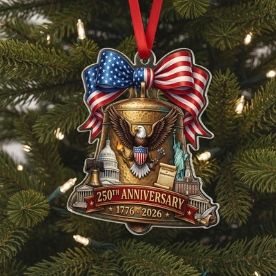 Semiquincentennial Gift 2026 USA 250th Anniversary Acrylic Ornament Liberty Bell Patriotic Decor Eagle History Souvenir