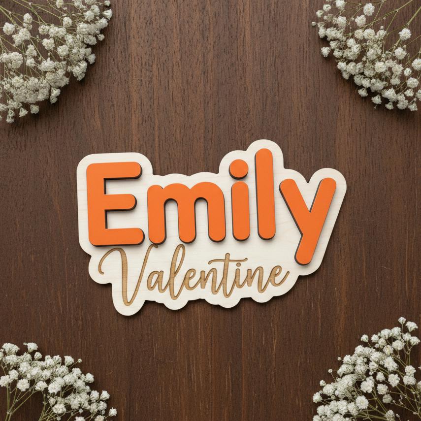 Custom Baby Name Sign, Personalized Baby Name Sign, Custom Baby Name Plaque, Nursery Name Sign, Baby Girl Room Decor, Newborn Name Sign