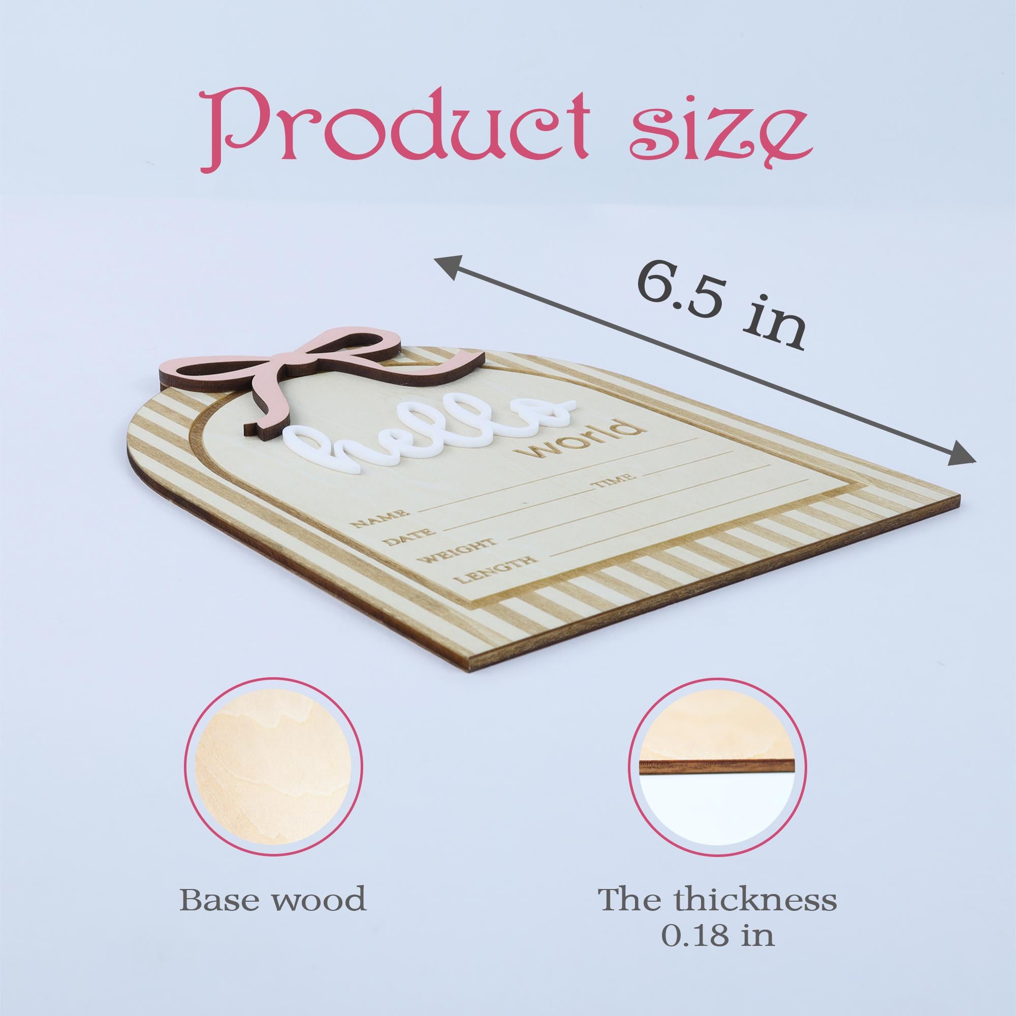 Baby Stat Sign, Hello World Birth Announcement, Hello World Baby Announcement Sign, Baby Photo Props, Welcome Baby Sign