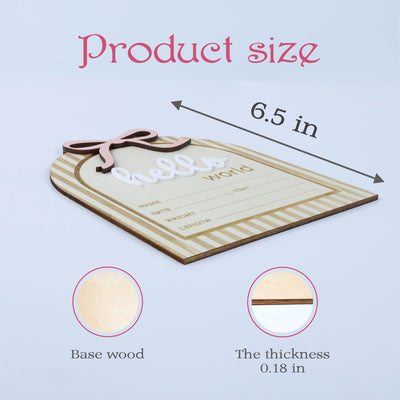 Baby Stat Sign, Hello World Birth Announcement, Hello World Baby Announcement Sign, Baby Photo Props, Welcome Baby Sign