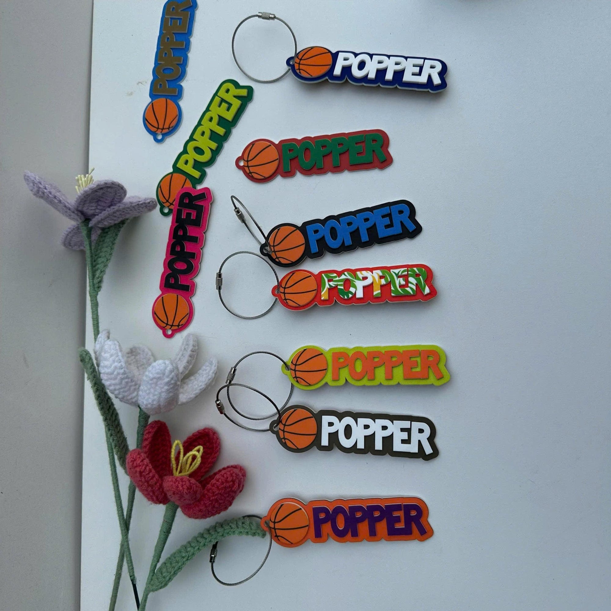 Custom Basketball Name Keychain: Personalized Sports Bag Tag