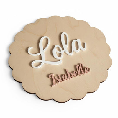 Personalized Baby Name Sign, Wooden Nursery Name Plaque, Sign for Hospital, Baby Name Reveal