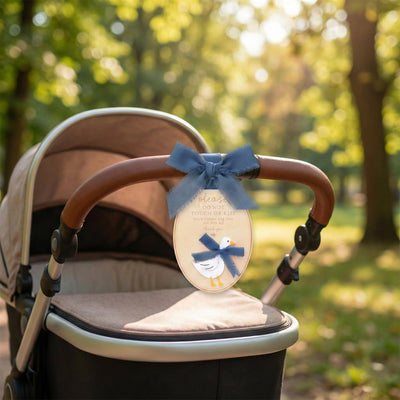 Please Do Not Touch or Kiss Baby Sign, Wooden Stroller Tag