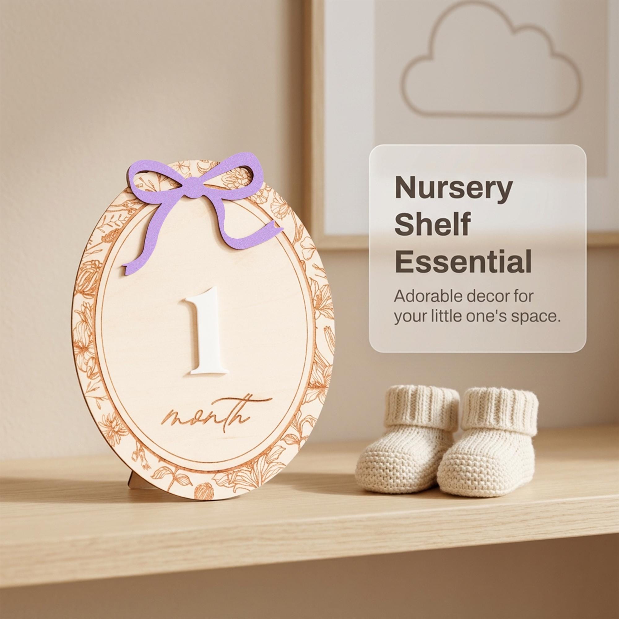Baby Milestone Discs Wooden Monthly Milestone Sign Baby Month Markers Newborn Photo Prop First Year Baby Gift Baby Milestone Set
