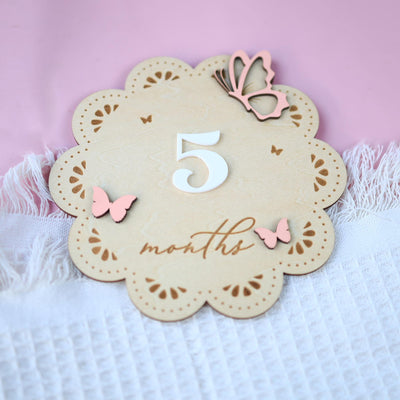 Baby Girl Monthly Milestone, Baby Girl Sign, Butterfly Baby Girl Milestone Card, Baby Shower Months, Baby Milestone Sign, Baby Photo Prop
