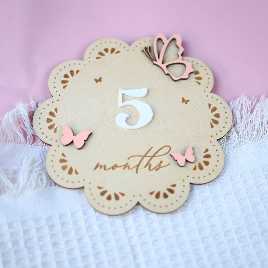 Baby Girl Monthly Milestone, Baby Girl Sign, Butterfly Baby Girl Milestone Card, Baby Shower Months, Baby Milestone Sign, Baby Photo Prop