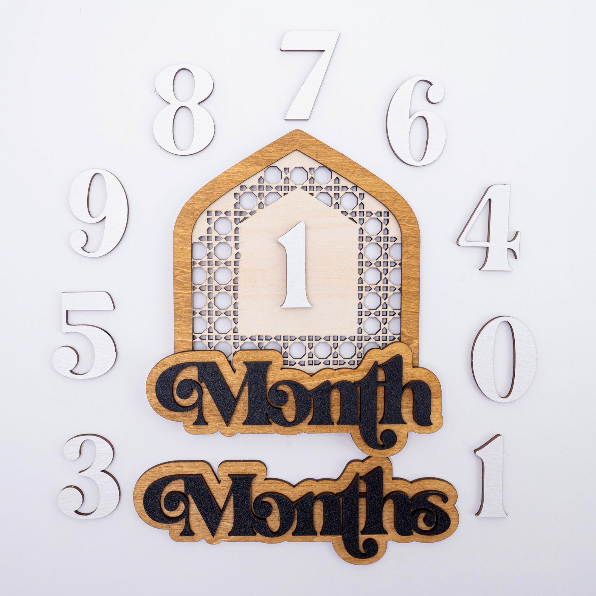 Milestone Markers, Modern Arch Baby Monthly Milestone Marker, Monthly Signs For Baby, Monthly Milestone Card, Baby Shower Gift,Nursery Decor