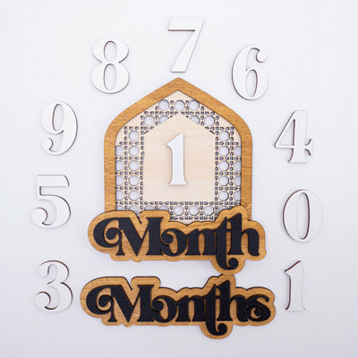 Milestone Markers, Modern Arch Baby Monthly Milestone Marker, Monthly Signs For Baby, Monthly Milestone Card, Baby Shower Gift,Nursery Decor