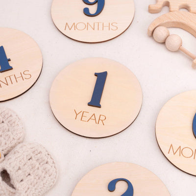 Monthly Milestone Discs Infant Pictures, Monthly Milestone Markers Wood, Monthly Milestone Cards Baby,Monthly Sign For Baby,Baby Shower Gift