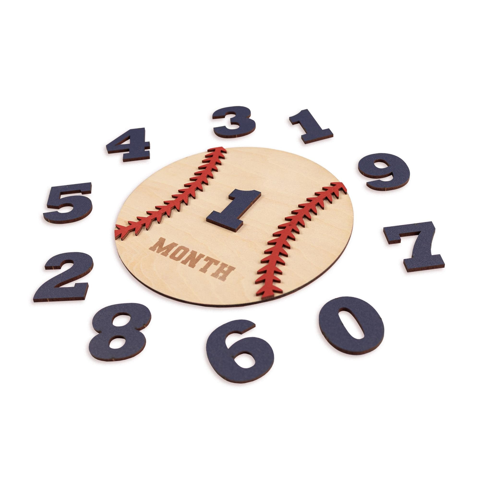 Baseball Baby Milestone Discs, Monthly Milestone Discs for Baby Photos, Monthly Milestone Markers, Baby Monthly Milestones, Gift for Newborn