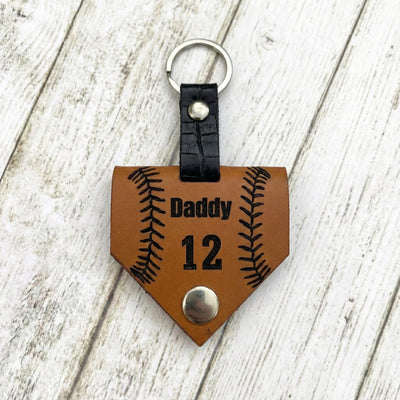 Personalized Baseball Photo Keychain, Baseball Team Gifts