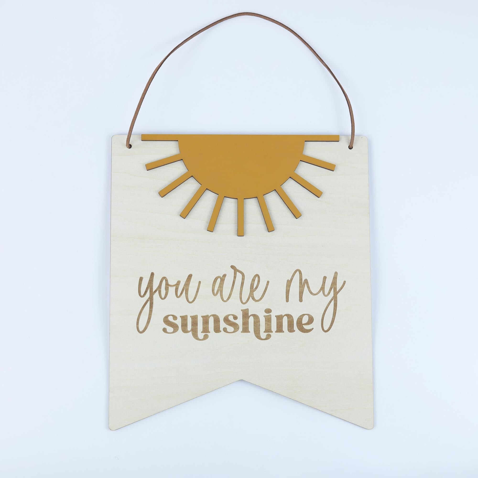 You Are My Sunshine Wall Art, Pennant Sign, Boho Nursery Decor, Baby Bedroom Decor, Nursery Decor, Baby Room Decor Nature, Baby Wall Art