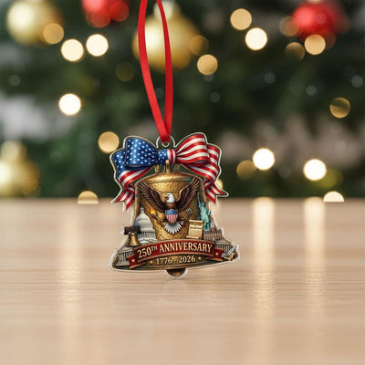 Semiquincentennial Gift 2026 USA 250th Anniversary Acrylic Ornament Liberty Bell Patriotic Decor Eagle History Souvenir