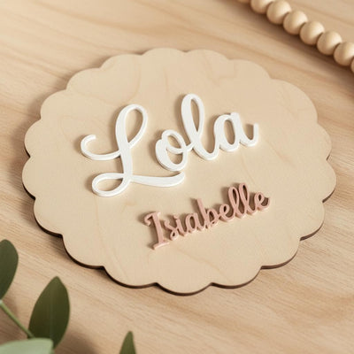 Personalized Baby Name Sign, Wooden Nursery Name Plaque, Sign for Hospital, Baby Name Reveal