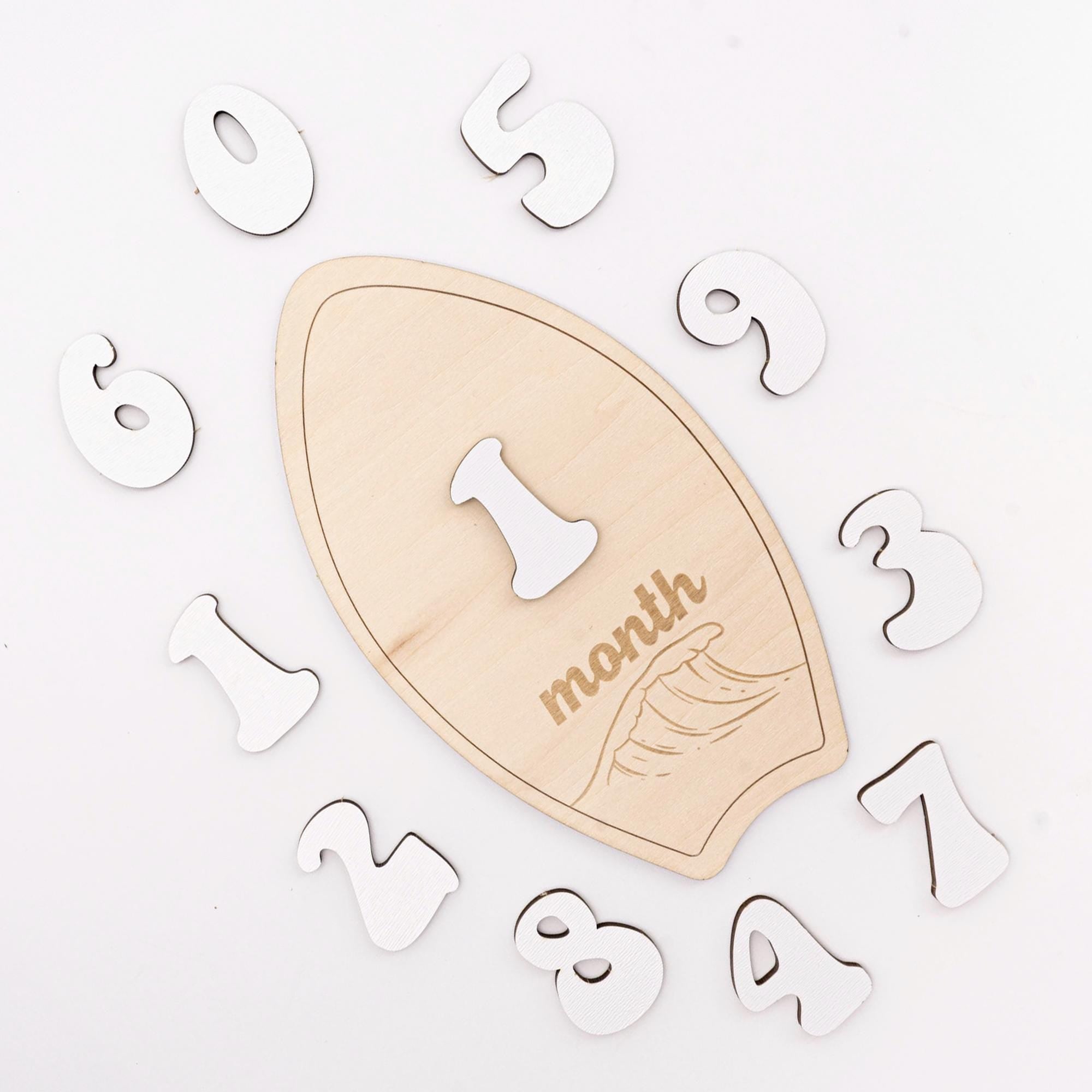 Surfboard Baby Month Milestone, Baby Milestone Sign, Beach Theme Newborn Photo Prop, Coastal Baby Monthly Milestone, Wooden Nursery Decor