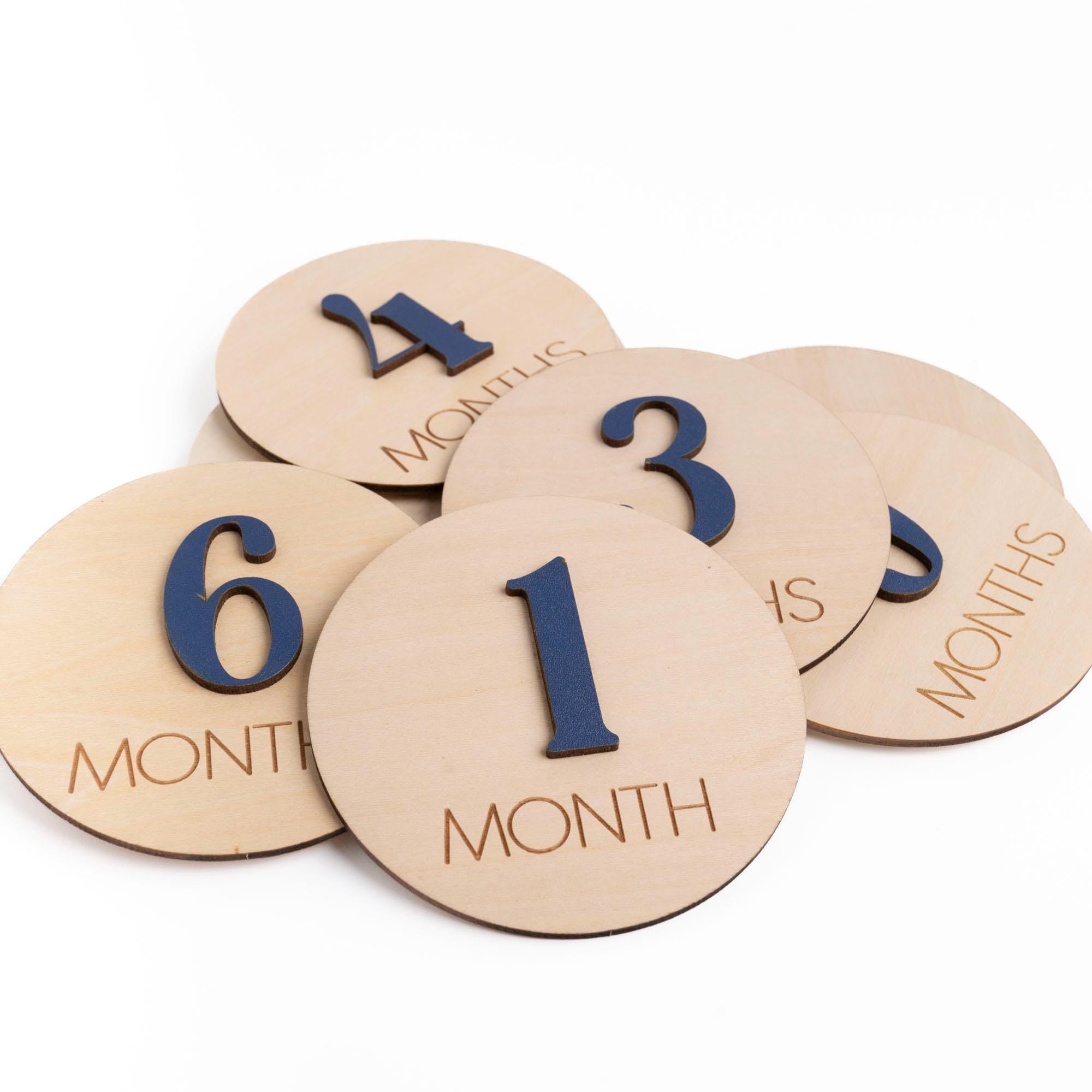 Monthly Milestone Discs Infant Pictures, Monthly Milestone Markers Wood, Monthly Milestone Cards Baby,Monthly Sign For Baby,Baby Shower Gift