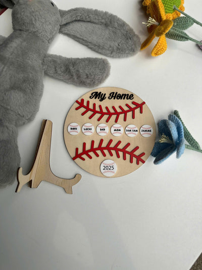 Personalized Baseball Desk Decor, Custom Team Gift