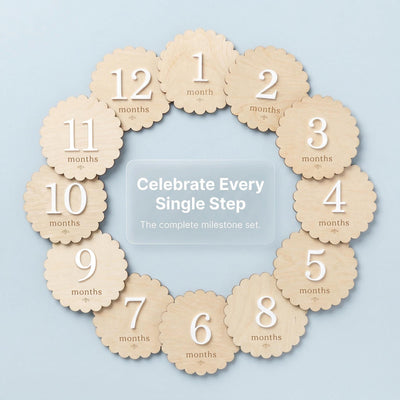 Baby Milestone Discs Wooden Monthly Milestone Sign Baby Month Markers Newborn Photo Prop First Year Baby Photo Props Baby Milestone Photo