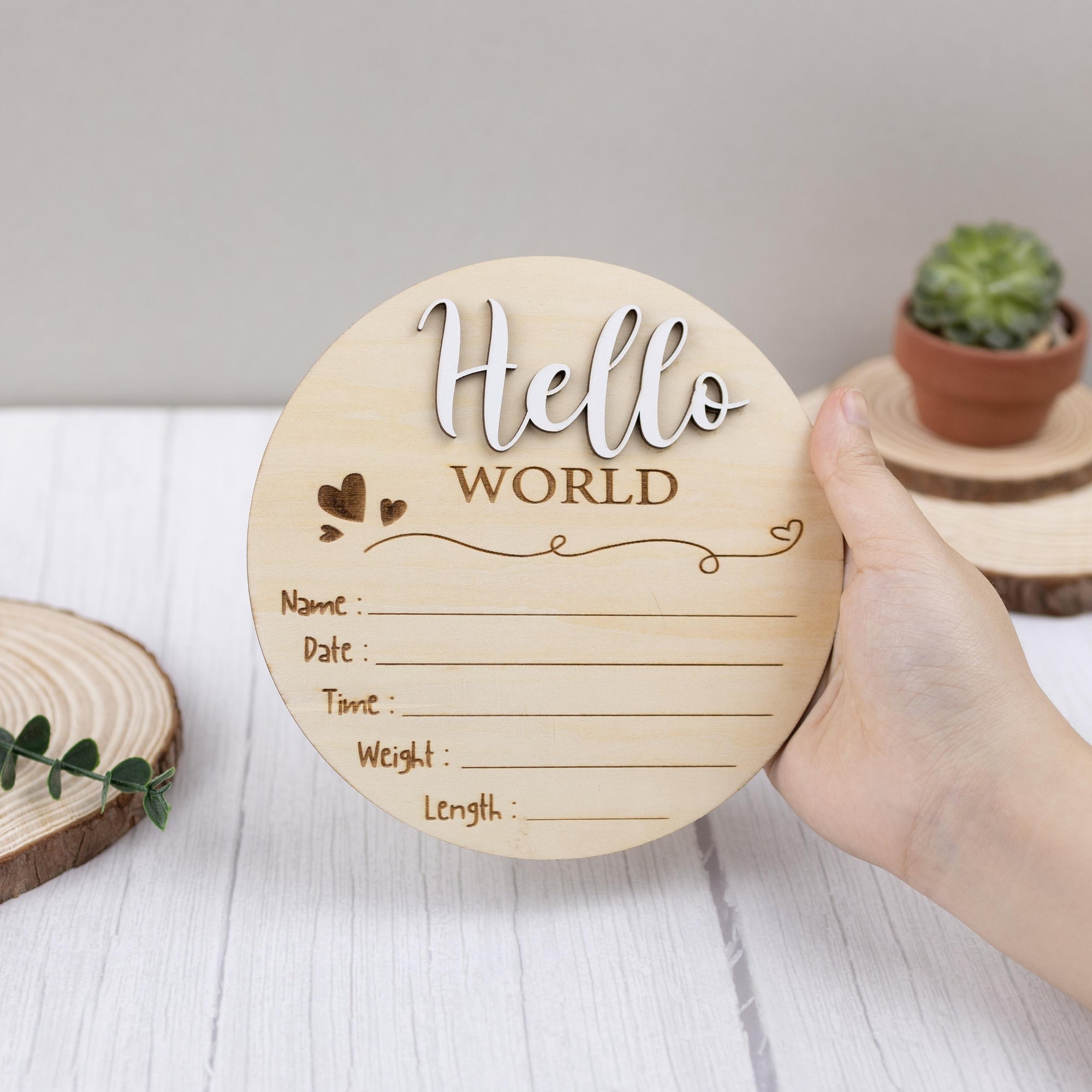 Baby Stat Sign, Hello World Birth Announcement, Hello World Baby Announcement Sign, Custom Newborn Name Sign, Baby Birth Stats Sign
