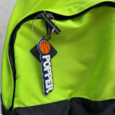 Custom Basketball Name Keychain: Personalized Sports Bag Tag