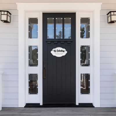 No Soliciting Sign, Do Not Ring the Door Bell, Do Not Knock Sign, Funny Door Sign, Door Hanger Sign, Black and White Sign, Door Bell Sign