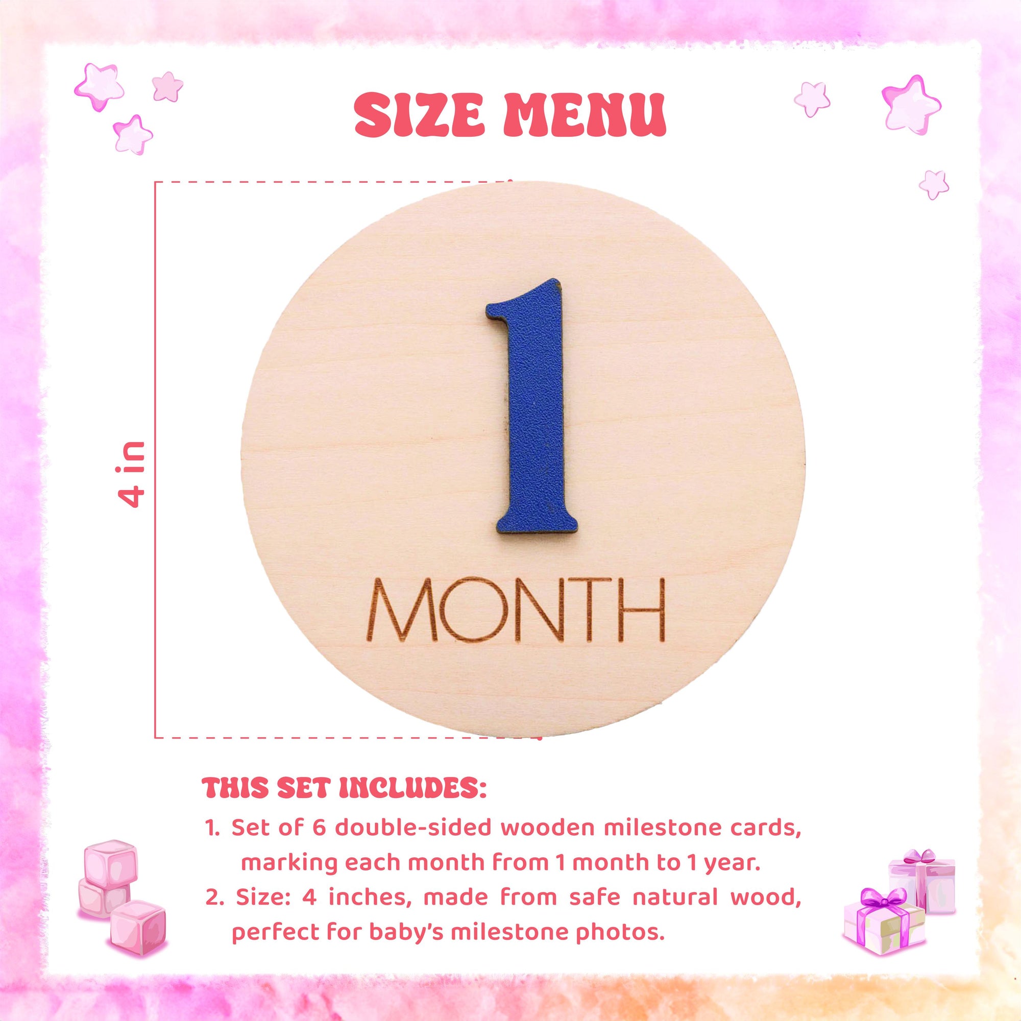Monthly Milestone Discs Infant Pictures, Monthly Milestone Markers Wood, Monthly Milestone Cards Baby,Monthly Sign For Baby,Baby Shower Gift