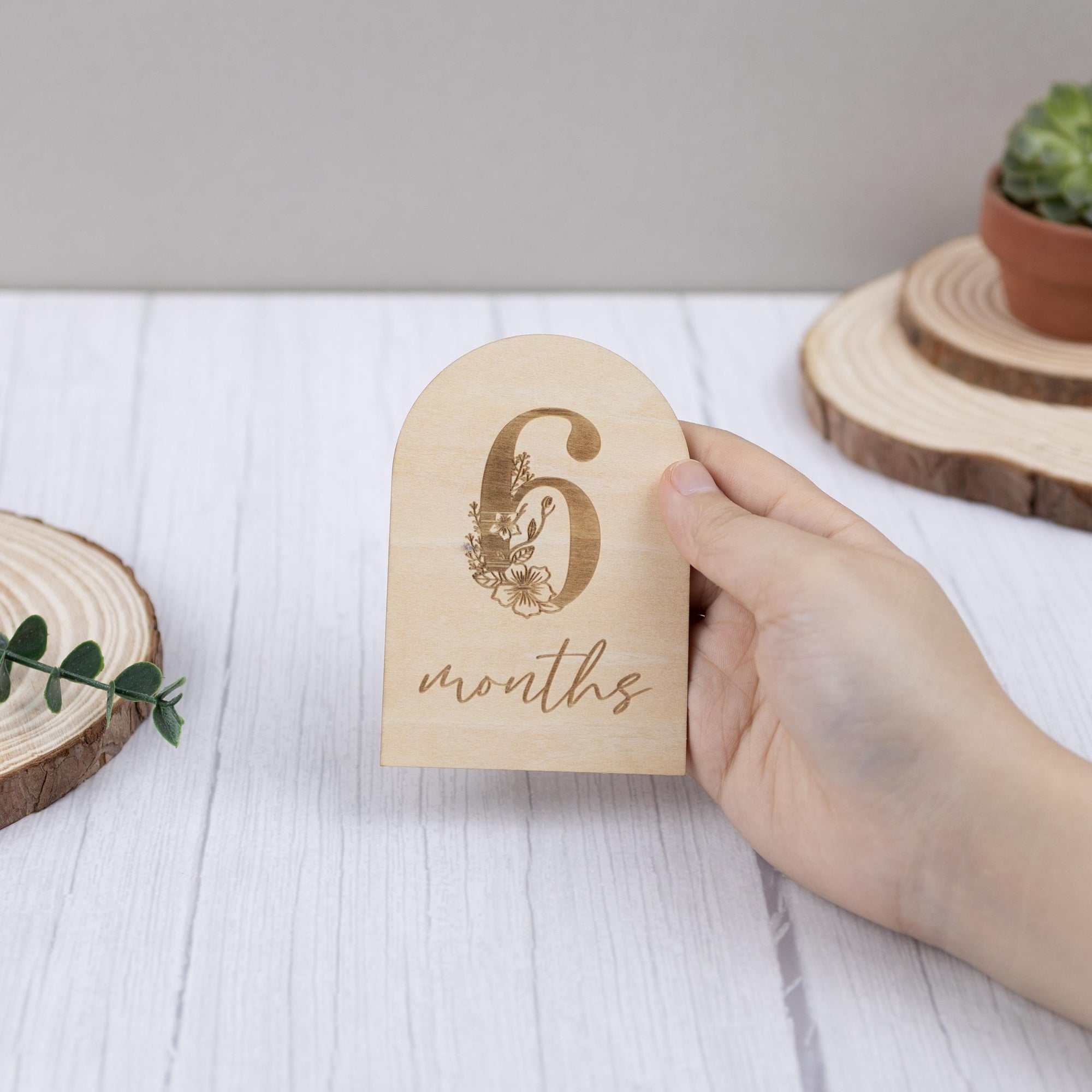 Baby Milestone Set, Monthly Milestones, Hello World Milestone Cards, Newborn Gift, Baby Shower Gift, Wooden Baby Monthly Milestone Markers